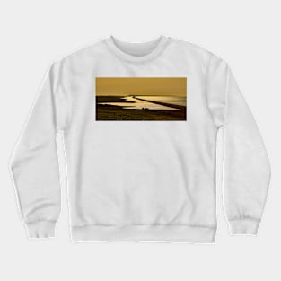 Fleet Lagoon, Chesil Bank, Dorset Crewneck Sweatshirt